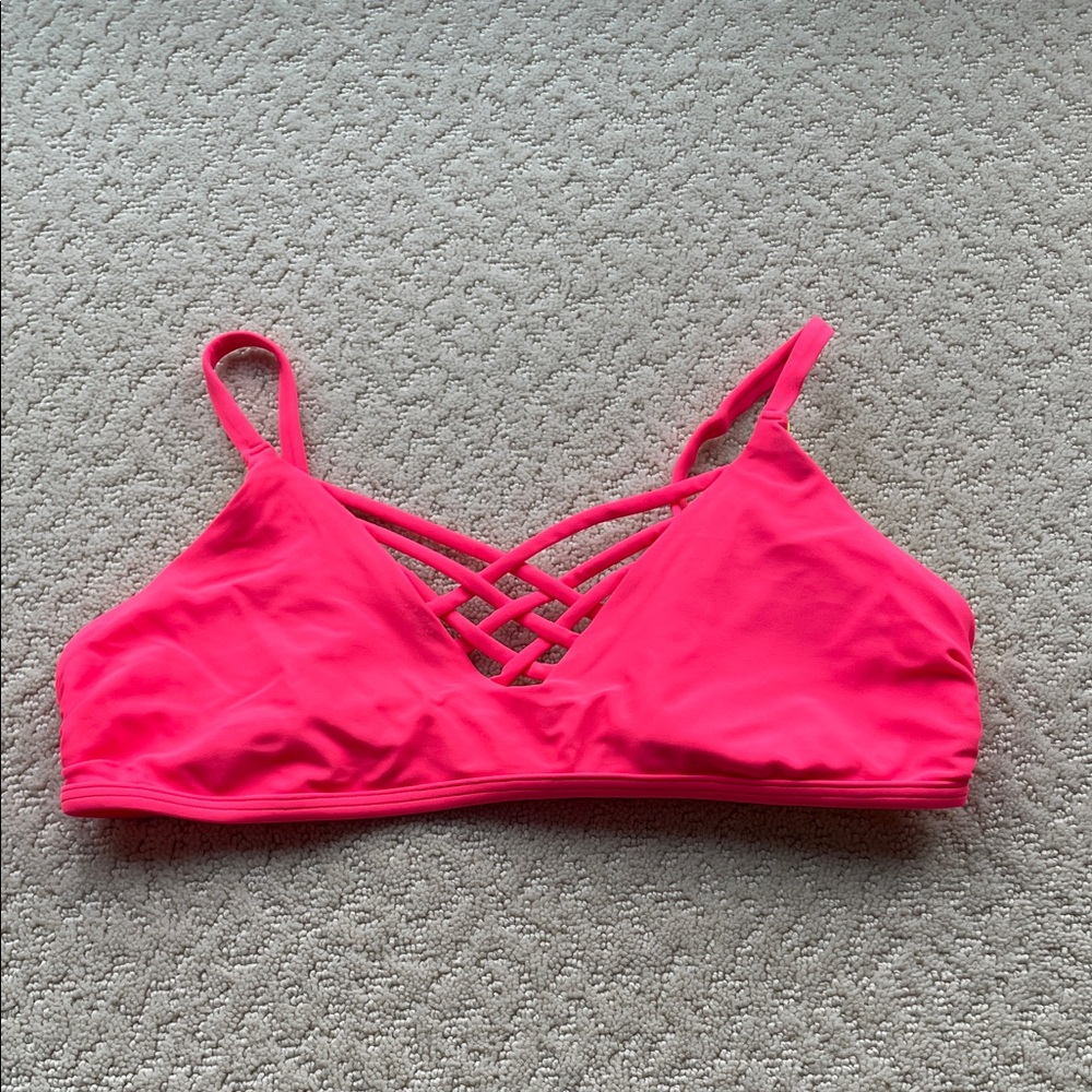 Hollister Hot Pink Bikini Top Size Medium